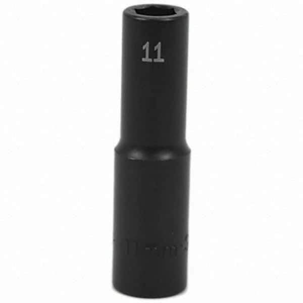 SK - Impact Socket - 1/2"DR 11MM DEEP IMPACT SOCKET - Industrial Tool & Supply