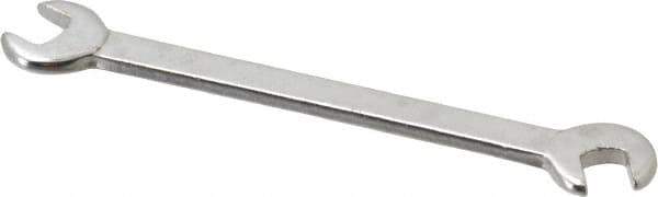Proto - 15/64" x 13/64" Standard Ignition Open End Wrench - 3" OAL, Double End, Satin Finish, 15° & 60° Head Angle - Industrial Tool & Supply