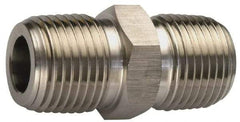 Ham-Let - 3/4" Internal Brass Hex Nipple - 3600 PSI, MNPT x MNPT - Industrial Tool & Supply