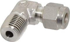 Ham-Let - 1/4" OD, Grade 316Stainless Steel Male Elbow - Comp x MNPT Ends - Industrial Tool & Supply
