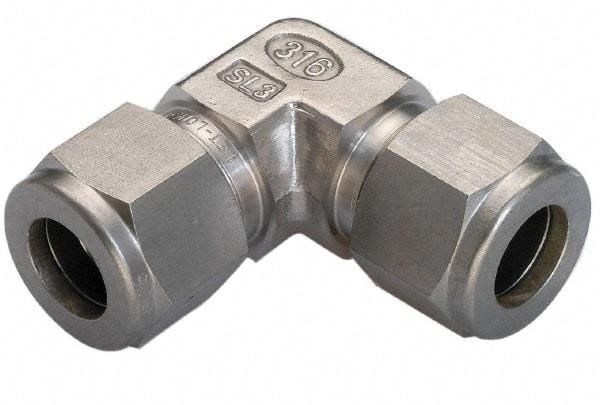 Ham-Let - 3/4" OD, Grade 316Stainless Steel Union Elbow - Comp x Comp Ends - Industrial Tool & Supply