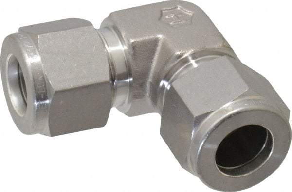 Ham-Let - 1/2" OD, Grade 316Stainless Steel Union Elbow - Comp x Comp Ends - Industrial Tool & Supply