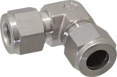 Ham-Let - 1/2" OD, Grade 316Stainless Steel Union Elbow - Comp x Comp Ends - Industrial Tool & Supply