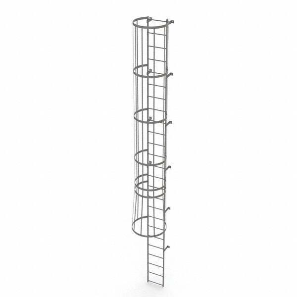 TRI-ARC - Rolling & Wall Mounted Ladders & Platforms Type: Fixed Ladder Style: Safety Cage - Industrial Tool & Supply