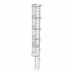 TRI-ARC - Rolling & Wall Mounted Ladders & Platforms Type: Fixed Ladder Style: Safety Cage - Industrial Tool & Supply