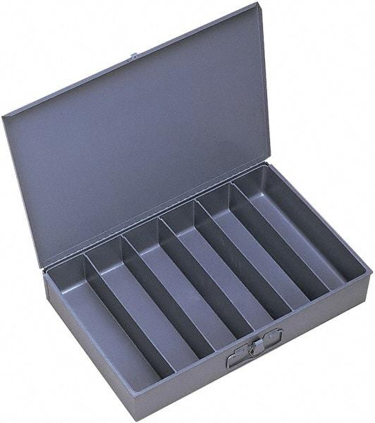 Durham - 18 Inches Wide x 3 Inches High x 12 Inches Deep Compartment Box - Steel , 6 Compartments - Industrial Tool & Supply