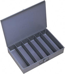 Durham - 18 Inches Wide x 3 Inches High x 12 Inches Deep Compartment Box - Steel , 6 Compartments - Industrial Tool & Supply