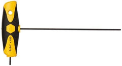 Wiha - 5/64" Hex, T-Handle Cushion Grip, Hex Key - 5-29/32" OAL, Inch System of Measurement - Industrial Tool & Supply