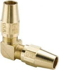 Parker - 5/8" OD, Brass Union Elbow - 400 Max Working psi, -65 to 250°F, Comp x Comp Ends - Industrial Tool & Supply