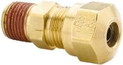 Parker - 3/4" OD, Brass Male Connector - 150 Max Working psi, -40 to 200°F, Comp x MNPT Ends - Industrial Tool & Supply