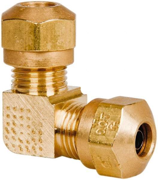 Parker - 5/8" OD, Brass Union Elbow - 150 Max Working psi, -40 to 200°F, Comp x Comp Ends - Industrial Tool & Supply