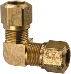 Parker - 1/2" OD, Brass Union Elbow - 150 Max Working psi, -40 to 200°F, Comp x Comp Ends - Industrial Tool & Supply