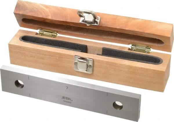 SPI - 7" Rectangular Steel Gage Block - Accuracy Grade 0, Includes NIST Traceability Certification - Industrial Tool & Supply