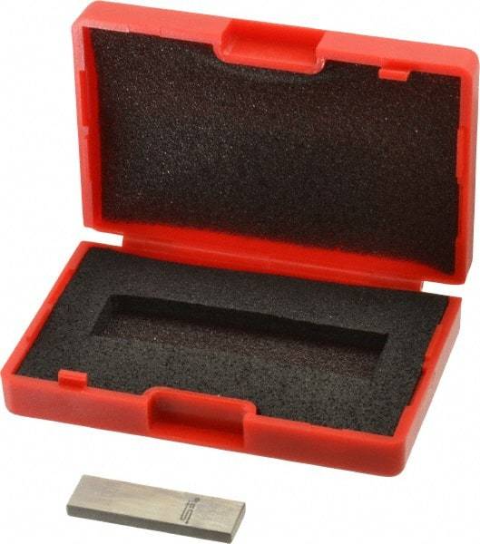 SPI - 0.1008" Rectangular Steel Gage Block - Accuracy Grade AS-1, Includes NIST Traceability Certification - Industrial Tool & Supply