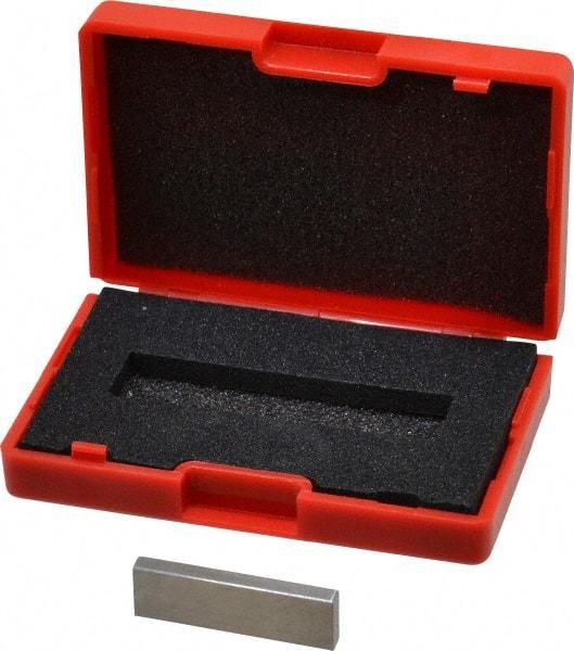 SPI - 0.125" Rectangular Steel Gage Block - Accuracy Grade AS-1, Includes NIST Traceability Certification - Industrial Tool & Supply