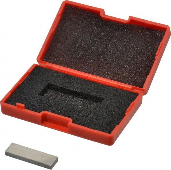 SPI - 0.128" Rectangular Steel Gage Block - Accuracy Grade AS-1, Includes NIST Traceability Certification - Industrial Tool & Supply