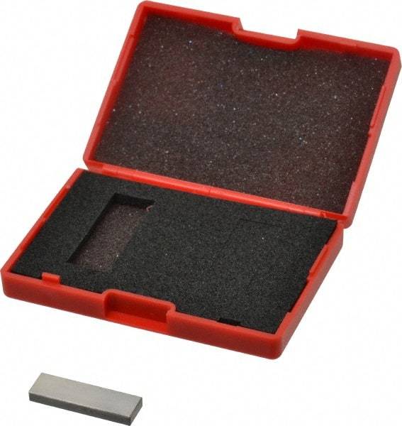 SPI - 0.138" Rectangular Steel Gage Block - Accuracy Grade AS-1, Includes NIST Traceability Certification - Industrial Tool & Supply