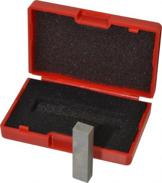 SPI - 0.25" Rectangular Steel Gage Block - Accuracy Grade AS-1, Includes NIST Traceability Certification - Industrial Tool & Supply