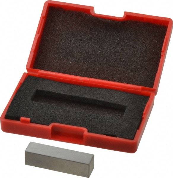 SPI - 0.35" Rectangular Steel Gage Block - Accuracy Grade AS-1, Includes NIST Traceability Certification - Industrial Tool & Supply