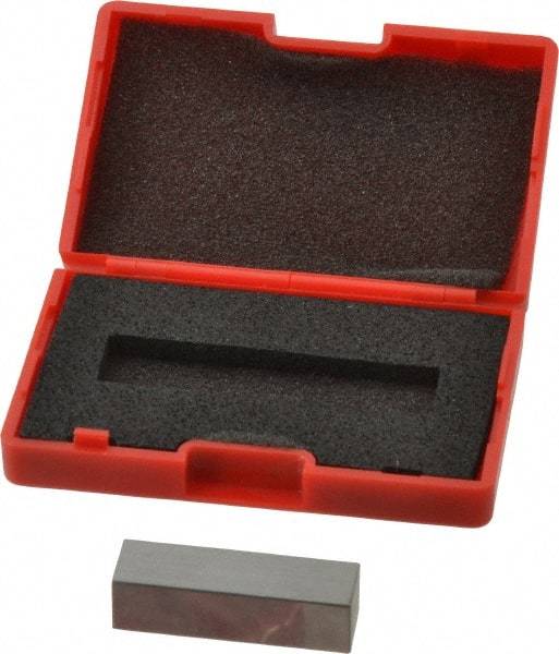SPI - 0.4" Rectangular Steel Gage Block - Accuracy Grade AS-1, Includes NIST Traceability Certification - Industrial Tool & Supply