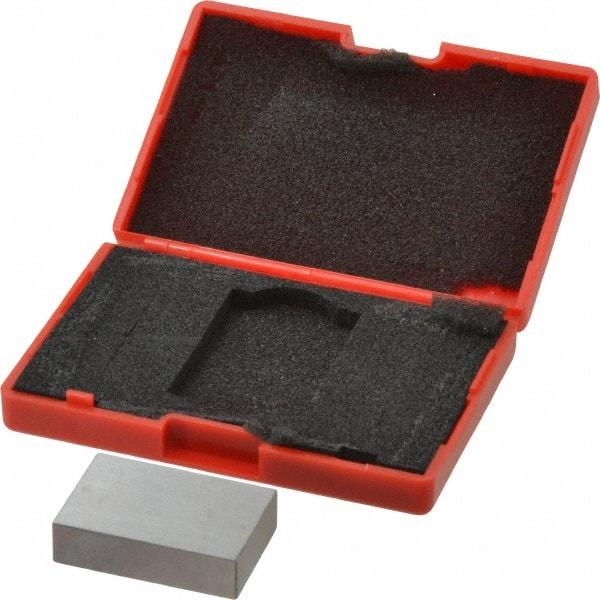 SPI - 0.9" Rectangular Steel Gage Block - Accuracy Grade AS-1, Includes NIST Traceability Certification - Industrial Tool & Supply