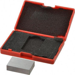 SPI - 0.9" Rectangular Steel Gage Block - Accuracy Grade AS-1, Includes NIST Traceability Certification - Industrial Tool & Supply