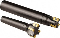 Seco - 25mm Cut Diam, 15mm Max Depth of Cut, 25mm Shank Diam, 165mm OAL, Indexable Square Shoulder End Mill - AP.. 1604.. Inserts, Cylindrical Shank, 90° Lead Angle - Industrial Tool & Supply