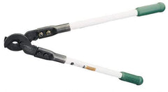 Greenlee - 25-1/2" OAL, 1,000 MCM Capacity, Cable Cutter - Round Head, Rubber Handle - Industrial Tool & Supply