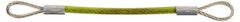 Jergens - 20" Long, Stainless Steel Cable Loop & Loop End, Quick Release Pin Lanyard - 1/16" Cable Diam, Nylon Cable - Industrial Tool & Supply