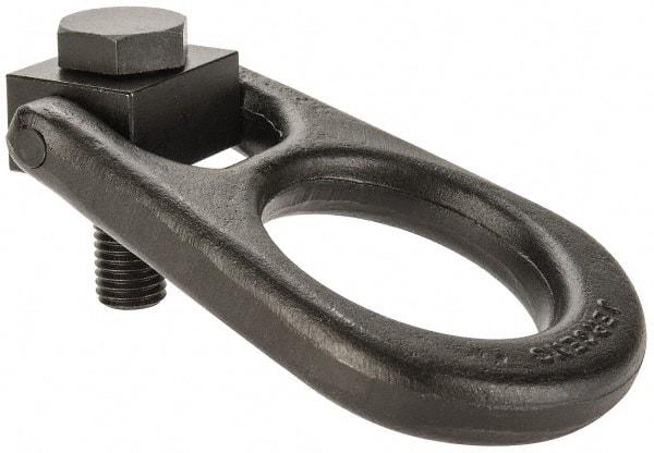 Jergens - 5,000 Lb Load Capacity Forged Center Pull Hoist Ring - 100 Ft/Lb Torque, 3/4 - 10 Thread, Alloy Steel - Industrial Tool & Supply