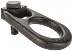 Jergens - 5,000 Lb Load Capacity Forged Center Pull Hoist Ring - 100 Ft/Lb Torque, 3/4 - 10 Thread, Alloy Steel - Industrial Tool & Supply