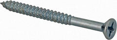 Value Collection - #6, 1-3/4" OAL, Phillips Drive, Flat Head Wood Screw - Zinc Plated Steel, Grade 2 - Industrial Tool & Supply