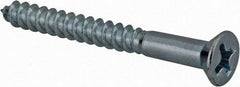 Value Collection - #7, 1-1/2" OAL, Phillips Drive, Flat Head Wood Screw - Zinc Plated Steel, Grade 2 - Industrial Tool & Supply