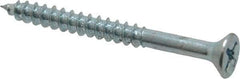 Value Collection - #8, 1-3/4" OAL, Phillips Drive, Flat Head Wood Screw - Zinc Plated Steel, Grade 2 - Industrial Tool & Supply