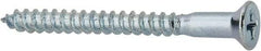 Value Collection - #9, 2" OAL, Phillips Drive, Flat Head Wood Screw - ASME B18.6.1, Zinc Plated Steel, Grade 2 - Industrial Tool & Supply