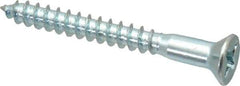 Value Collection - #10, 1-3/4" OAL, Phillips Drive, Flat Head Wood Screw - ASME B18.6.1, Zinc Plated Steel, Grade 2 - Industrial Tool & Supply