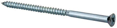 Value Collection - #10, 3-1/2" OAL, Phillips Drive, Flat Head Wood Screw - ASME B18.6.1, Zinc Plated Steel, Grade 2 - Industrial Tool & Supply