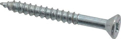 Value Collection - #12, 2" OAL, Phillips Drive, Flat Head Wood Screw - ASME B18.6.1, Zinc Plated Steel, Grade 2 - Industrial Tool & Supply