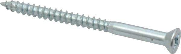 Value Collection - #12, 3" OAL, Phillips Drive, Flat Head Wood Screw - ASME B18.6.1, Zinc Plated Steel, Grade 2 - Industrial Tool & Supply