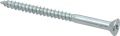 Value Collection - #12, 3" OAL, Phillips Drive, Flat Head Wood Screw - ASME B18.6.1, Zinc Plated Steel, Grade 2 - Industrial Tool & Supply