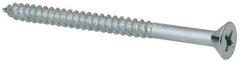 Value Collection - #14, 3-1/2" OAL, Phillips Drive, Flat Head Wood Screw - ASME B18.6.1, Zinc Plated Steel, Grade 2 - Industrial Tool & Supply