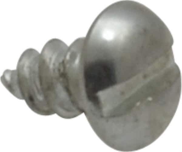 Value Collection - #6 Pan Head Slotted Sheet Metal Screw - Steel, 1/4" Length Under Head, AISI 1016, ASME B18.6.3, ASME B18.6.4 & SAE J933, Grade 1016-1024 - Industrial Tool & Supply