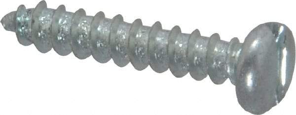 Value Collection - #6 Pan Head Slotted Sheet Metal Screw - Steel, 3/4" Length Under Head, AISI 1016, ASME B18.6.3, ASME B18.6.4 & SAE J933, Grade 1016-1024 - Industrial Tool & Supply