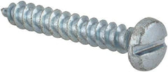 Value Collection - #7 Pan Head Slotted Sheet Metal Screw - Steel, 1" Length Under Head, Grade 2 - Industrial Tool & Supply