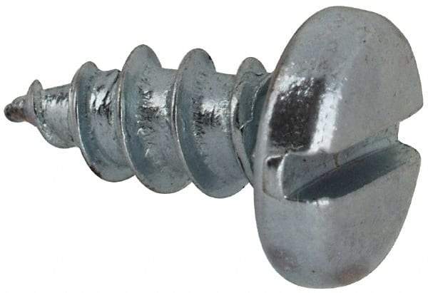 Value Collection - #8 Pan Head Slotted Sheet Metal Screw - Steel, 3/8" Length Under Head, Grade 2 - Industrial Tool & Supply