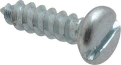 Value Collection - #8 Pan Head Slotted Sheet Metal Screw - Steel, 5/8" Length Under Head, Grade 2 - Industrial Tool & Supply