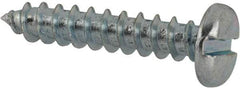 Value Collection - #8 Pan Head Slotted Sheet Metal Screw - Steel, 7/8" Length Under Head, Grade 2 - Industrial Tool & Supply
