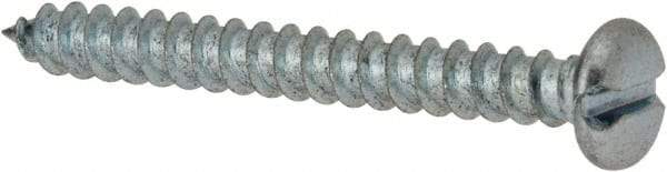 Value Collection - #8 Pan Head Slotted Sheet Metal Screw - Steel, 1-1/2" Length Under Head, Grade 2 - Industrial Tool & Supply