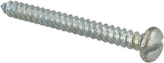 Value Collection - #8 Pan Head Slotted Sheet Metal Screw - Steel, 1-3/4" Length Under Head, Grade 2 - Industrial Tool & Supply