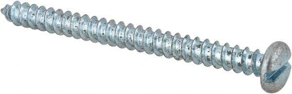 Value Collection - #8 Pan Head Slotted Sheet Metal Screw - Steel, 2" Length Under Head, Grade 2 - Industrial Tool & Supply